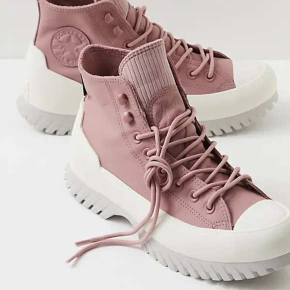 Converse Chuck Taylor All Star Lugged 2.0 Sneakers Pink Waterproof Women’s Sz 6 - Picture 3 of 16